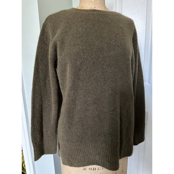Des Petits Hauts Bastia Sweater Pullover Size 2, Olive Green Alpaca Wool New - Picture 9 of 16